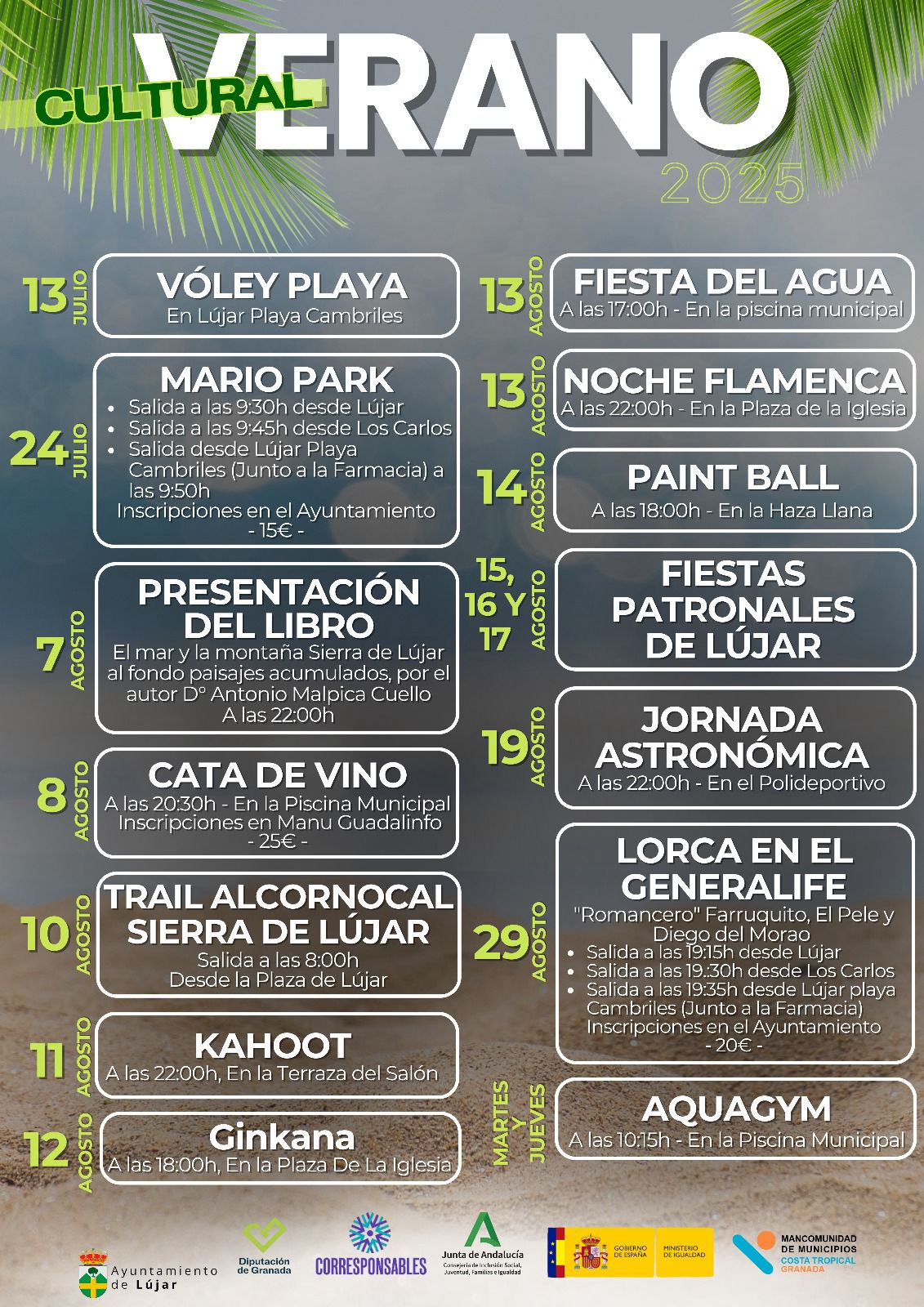 🌞 VERANO CULTURAL 2025 - LÚJAR